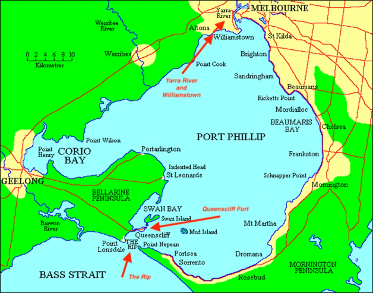 Port Phillip, Queenscliff Fort and The Rip